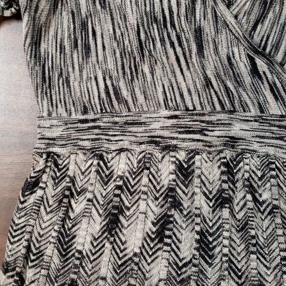 Sigrid Olsen | Herringbone Faux‎ Wrap Sweater Medium - Picture 2 of 10